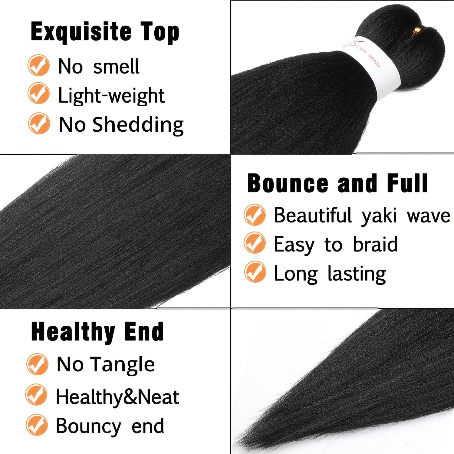 3 Packs Pre-Stretched Synthetic Crochet Twisted Braids