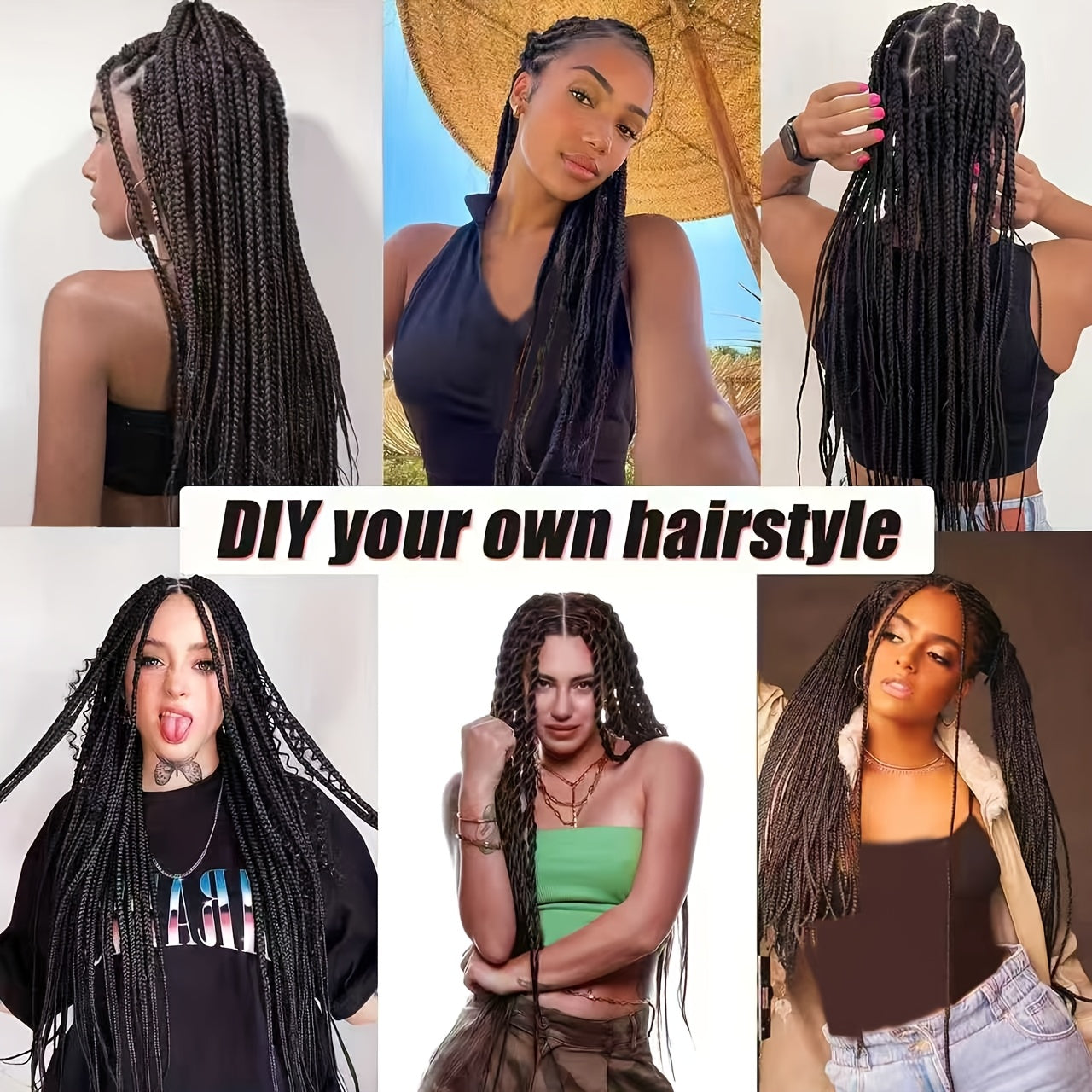 3 Packs Pre-Stretched Synthetic Crochet Twisted Braids