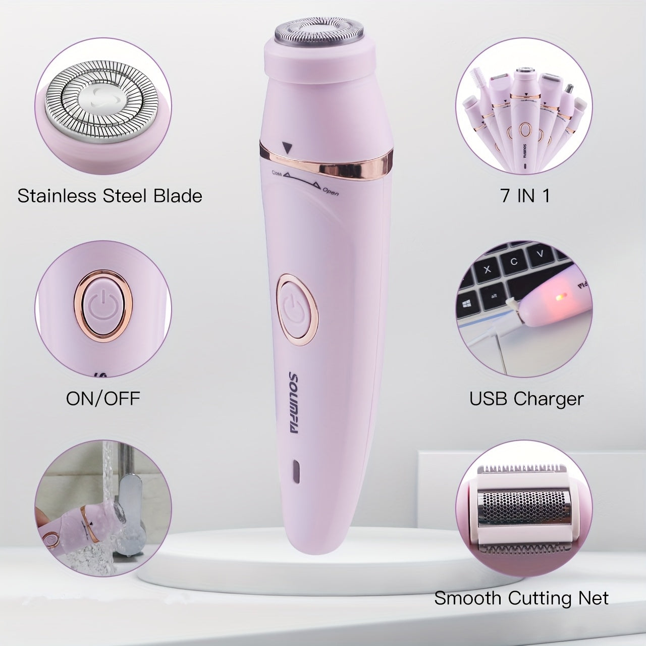 7-In-1 Electric Body Hair Remover