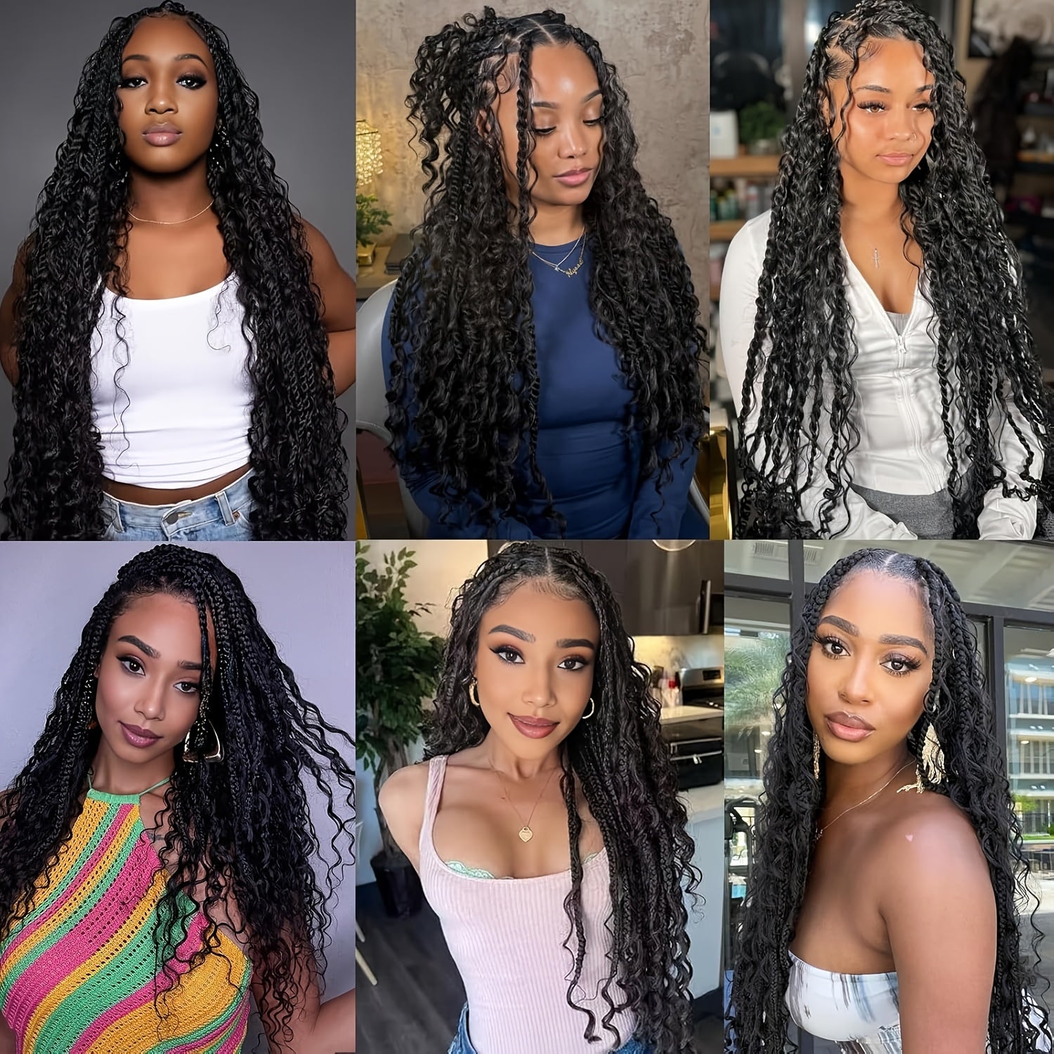 3 Packs Ocean Wave Curly Braiding Hair