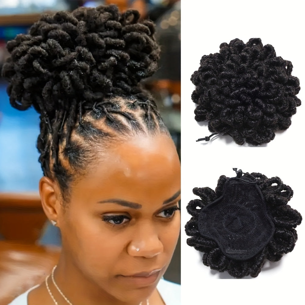 Dreadlocs Hair Bun Ponytail Extension