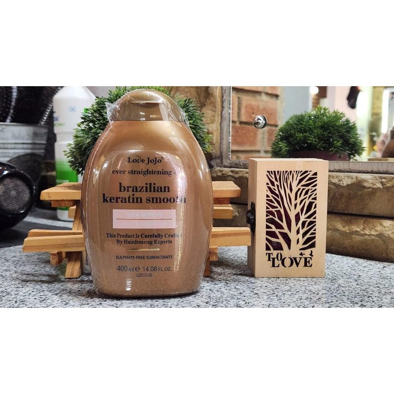 Brazilian Keratin Smooth Shampoo And Conditioner Set, 400Ml, Sulphate-Free