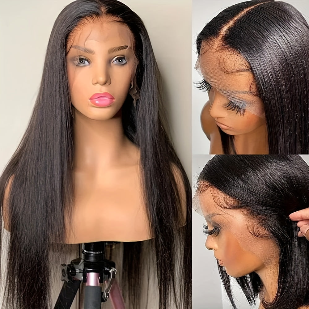 Lace Frontal Black Straight Wig