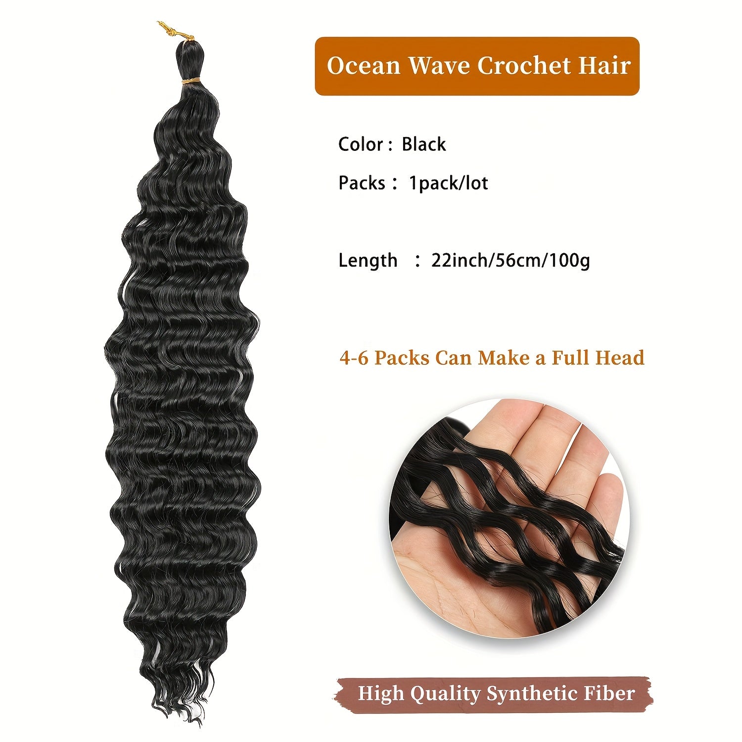 Soft Wavy Crochet Hair Deep Wave Twist Crochet Hair Extension