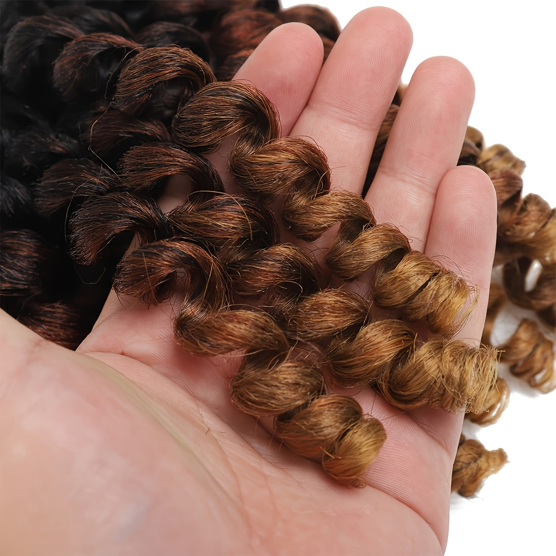 6 Pcs 8-Inch Looking Synthetic Crochet Braids Wig