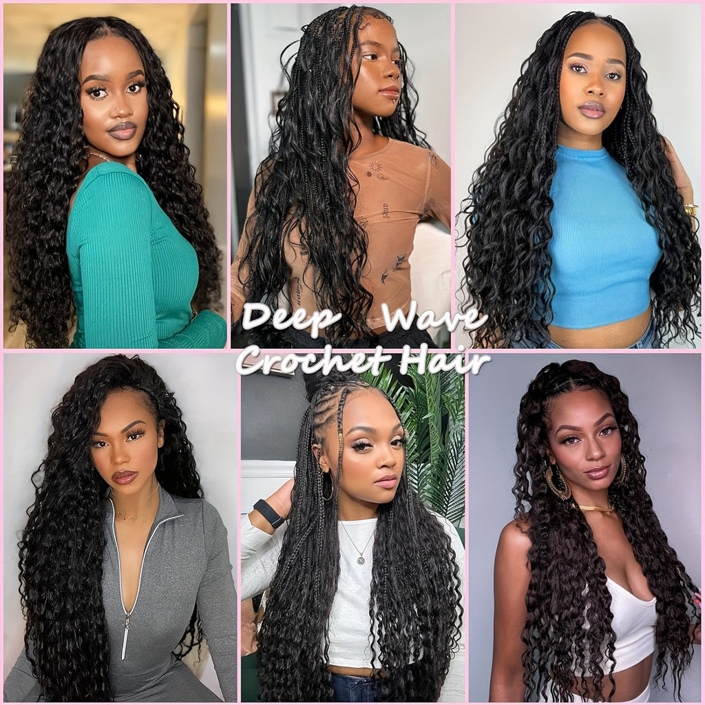 3 Packs Ocean Wave Curly Braiding Hair