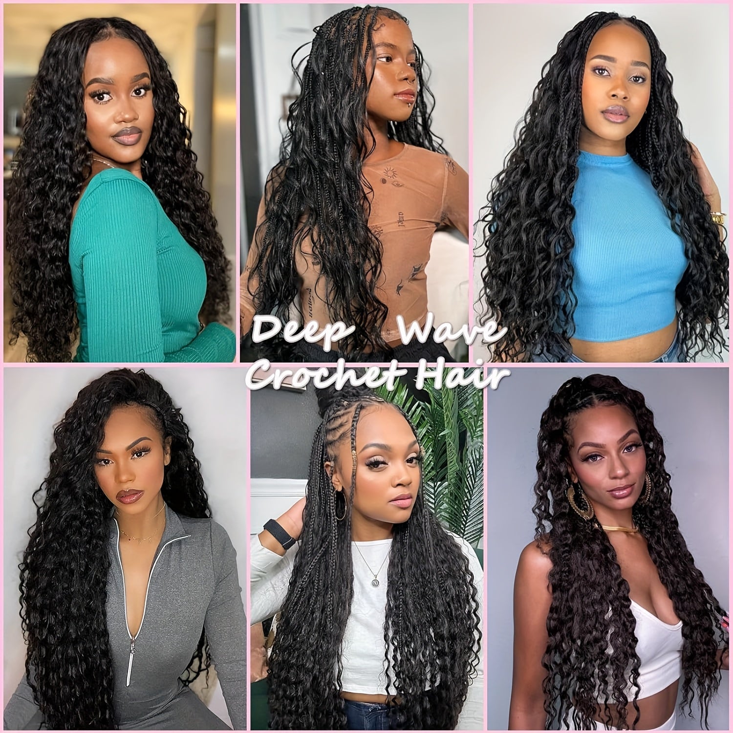 3 Packs Ocean Wave Curly Braiding Hair