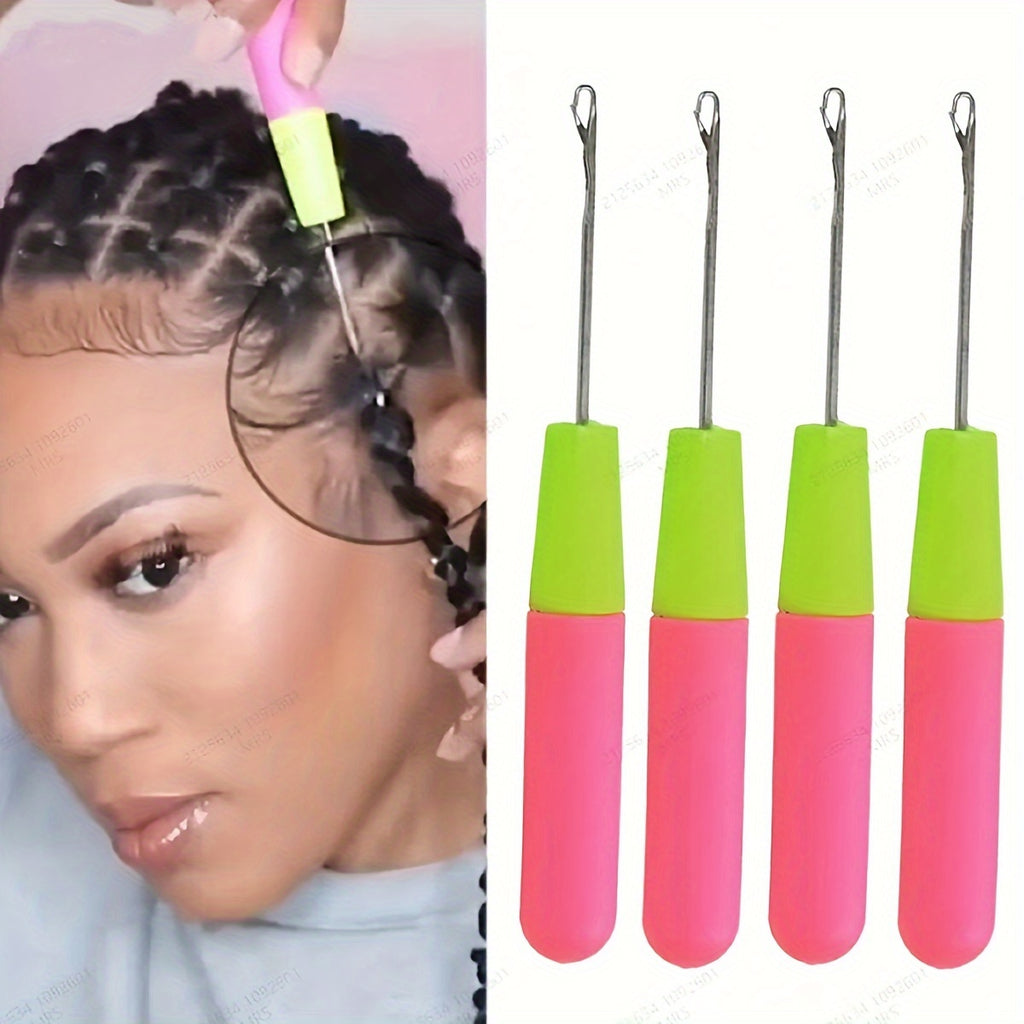 8pcs Braid Hair Extensions Tongue Crochet Hook